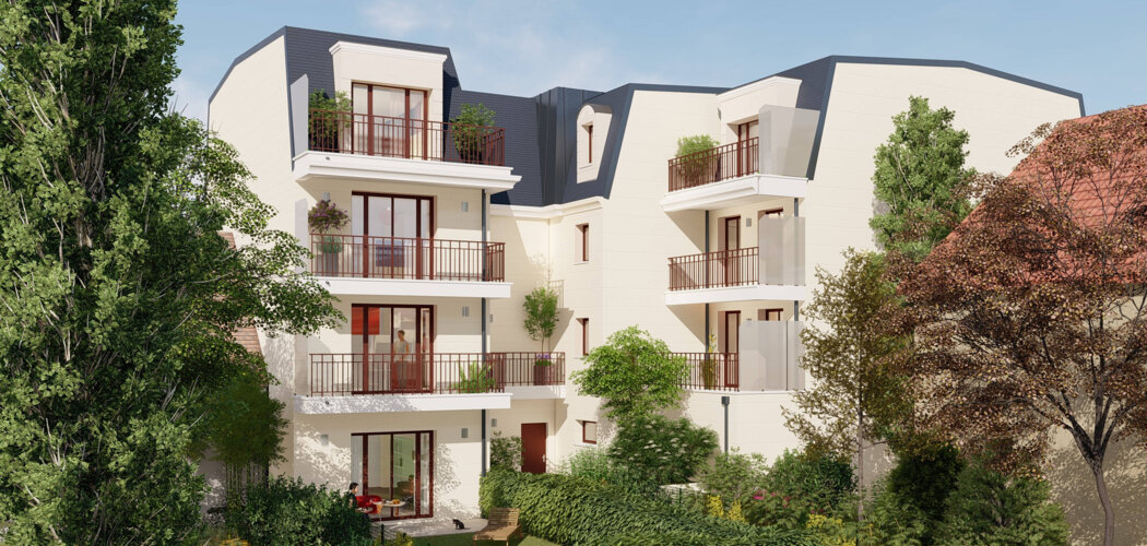 Programme immobilier neuf Le Victor Hugo - Sainte-Geneviève-des-Bois cadre de vie privilégié à deux pas des commerces (91700) - Référence : 12105