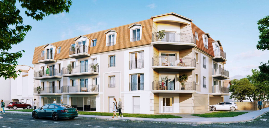 Programme immobilier neuf L'ELEGANCE SAINTE GENEVIÈVE DES BOIS - Sainte-Geneviève-des-Bois environnement calme proche services (91700) - Référence : 17061