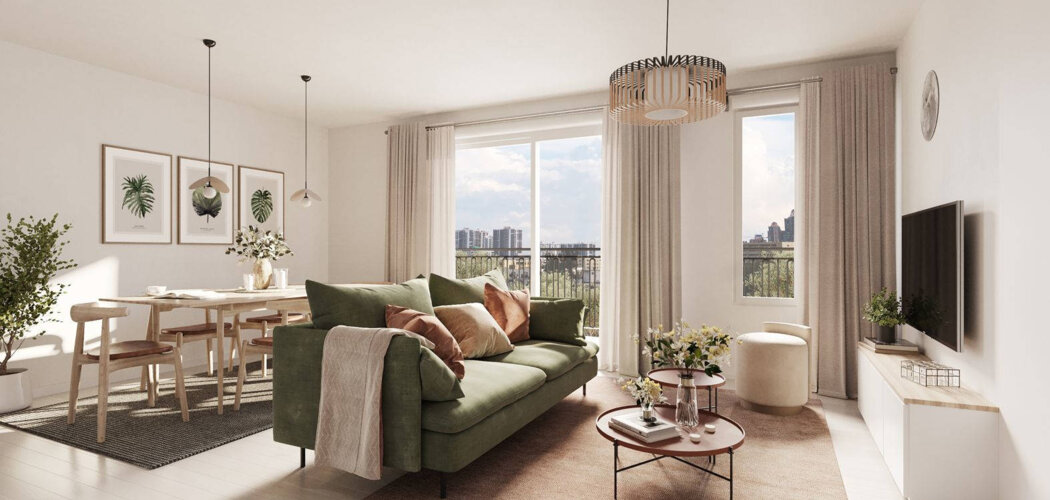 Programme immobilier neuf L'ELEGANCE SAINTE GENEVIÈVE DES BOIS - Sainte-Geneviève-des-Bois environnement calme proche services (91700) - Référence : 17061