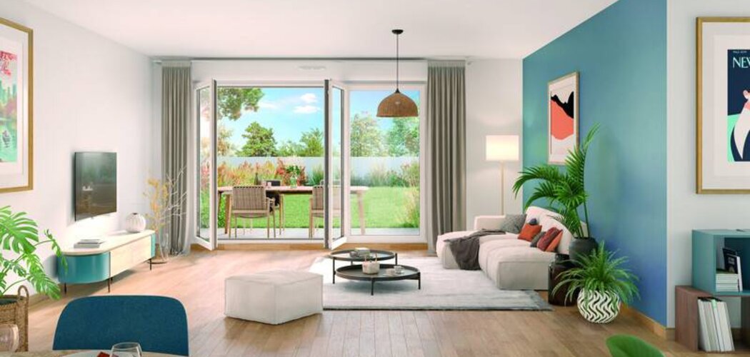 Programme immobilier neuf La Résidence du Chateau - Savigny-le-Temple : logements neufs sécurisés et verdoyants proche des transports (77176) - Référence : 15412