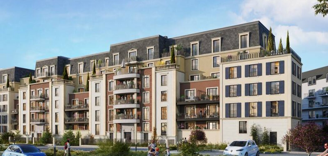 Programme immobilier neuf La Résidence du Chateau - Savigny-le-Temple : logements neufs sécurisés et verdoyants proche des transports (77176) - Référence : 15412