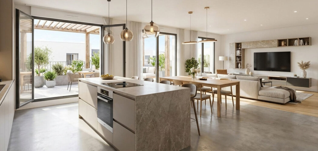 Programme immobilier neuf Clorofil - Stains appartement neuf avec balcon proche tram T5 (93240) - Référence : 14101