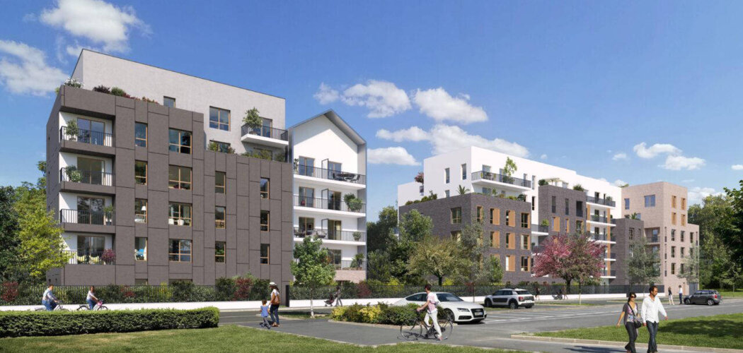 Programme immobilier neuf Les Terrasses Renelle - Stains : logements neufs sécurisés et verdoyants proche du Parc de La Courneuve (93240) - Référence : 14907