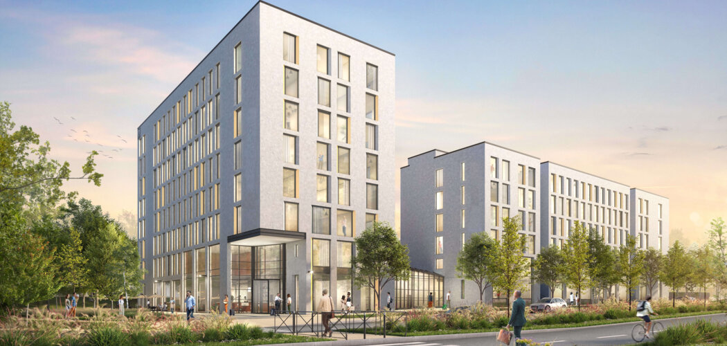 Programme immobilier neuf Convergence - Tremblay-en-France, logements hôteliers et proximité aéroport en ZAC Sud Charles de Gaulle (93290) - Référence : 15965