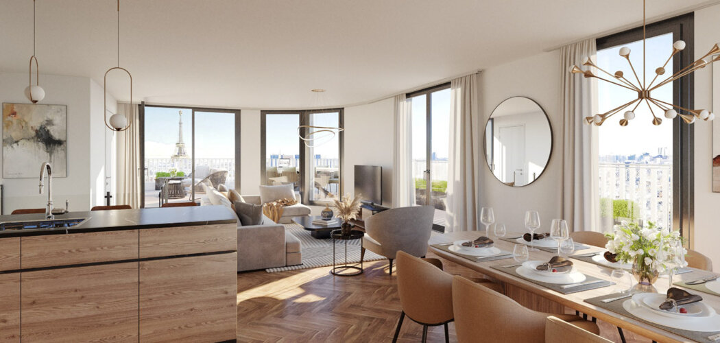 Programme immobilier neuf ALLURE - Vanves  à proximité du métro 12 et tram T2 (92170) - Référence : 16620