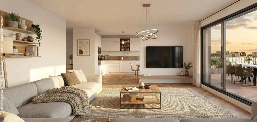 Programme immobilier neuf ALLURE - Vanves  à proximité du métro 12 et tram T2 (92170) - Référence : 16620