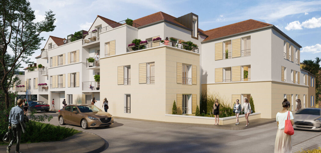 Programme immobilier neuf Villa Eugénie - Vernouillet quartier historique près Seine du Transilien J (78540) - Référence : 11894