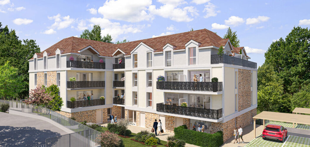 Programme immobilier neuf Le Hameau des Coteaux - Villabé adresse neuve en quartier pavillonnaire (91100) - Référence : 17375