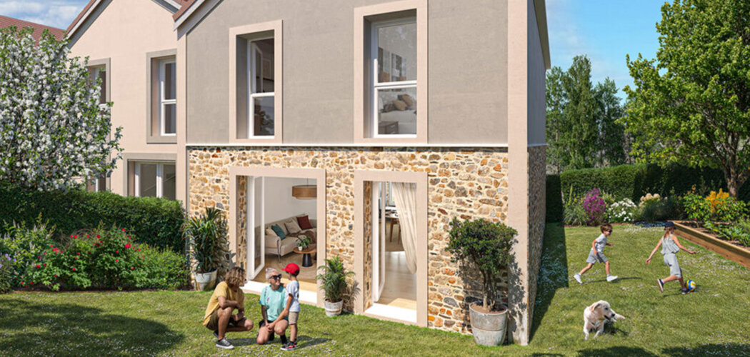 Programme immobilier neuf Le Hameau des Coteaux - Villabé adresse neuve en quartier pavillonnaire (91100) - Référence : 17375