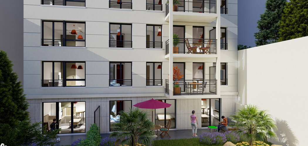 Programme immobilier neuf LES JARDINS DE PARIS - Villejuif à quelques minutes à pied du métro 7 (94800) - Référence : 12621