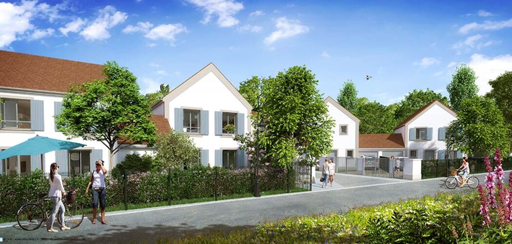 Programme immobilier neuf LES ALLÉES DE VILLENEUVE - Villeneuve-le-Comte : Résidence avec jardins et isolation RT 2012 proche des parcs d’attractions (77174) - Référence : 1746